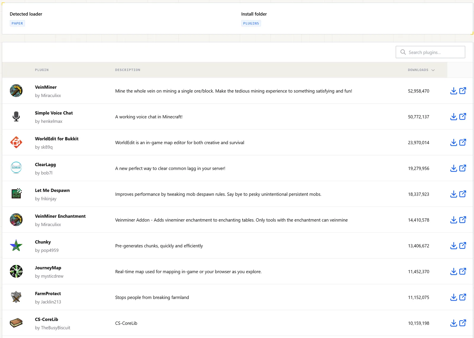 Plugin browser